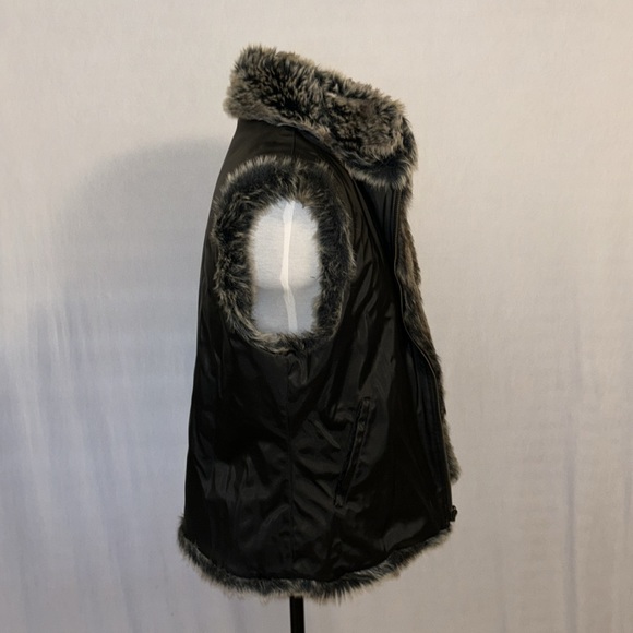 Blassport Reversible Faux Fur/Leather Jacket Medium - Picture 6 of 11